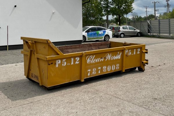Kontener na gruz lub śmieci z drzwiami 5m³